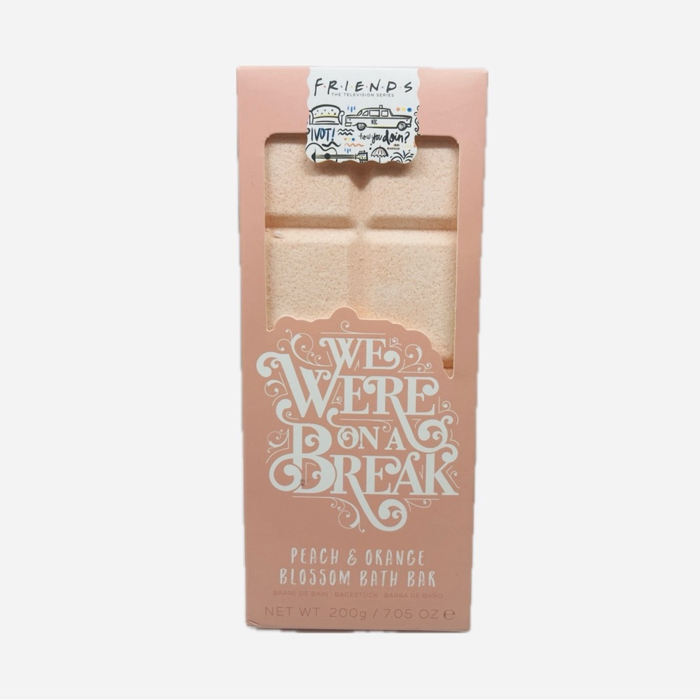 NIB-FRIENDS TV Show We Were On A Break Bath Bar-Peach and Orange Blossom Scented